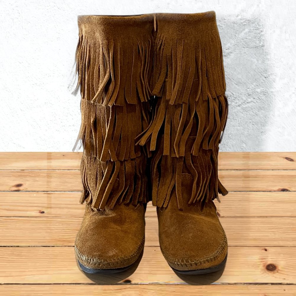 MINNETONKA  3 Layer Fringe Boot